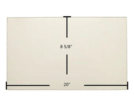 Blue Ridge 7GBRM Door Glass Replacement – 20" x 8 5/8" High-Temperature Ceramic Glass Panel (7BGBRM) - Total Hearth