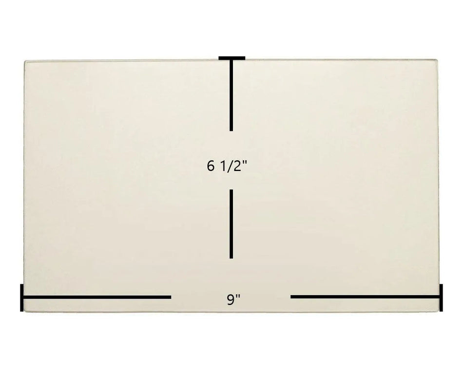 Blue Ridge 7BSDD Door Glass Replacement – 9" x 6 1/2" High-Temperature Ceramic Glass Panel (7BSDD-2) - Total Hearth