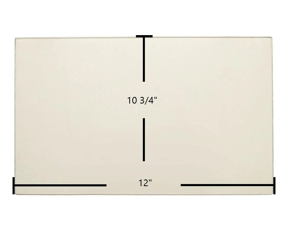 Breckwell P2700 Door Glass Replacement – 12" x 10 3/4" High-Temperature Ceramic Glass Panel (C-D-2700A) - Total Hearth