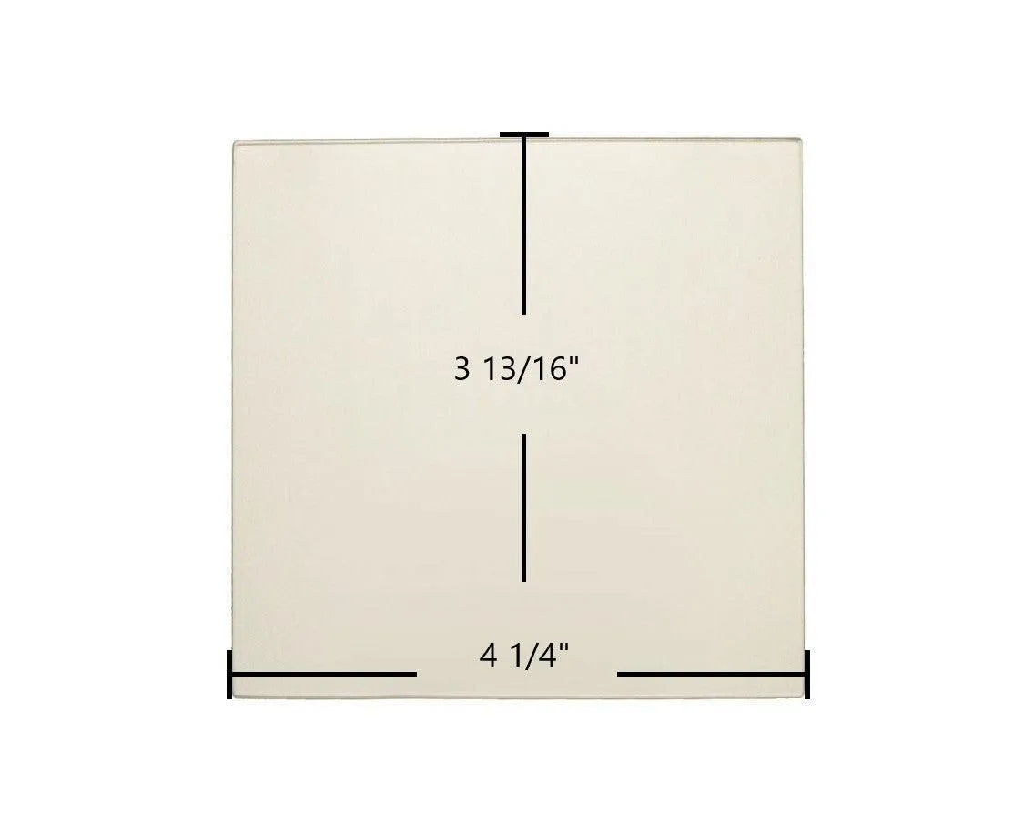 Breckwell Big E P1000PB, P7000 Solstice Door Glass Replacement – 4 1/4" x 3 13/16" High-Temperature Ceramic Glass Panel (C-D-11000) - Total Hearth