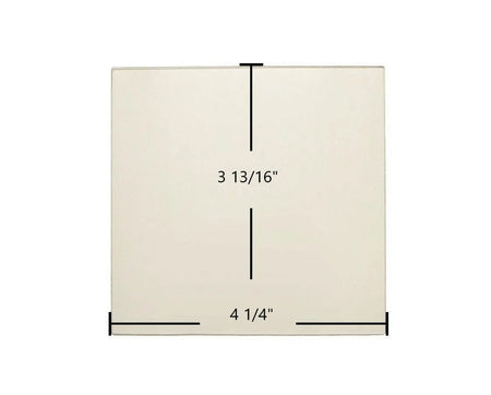 Breckwell Big E P1000PB, P7000 Solstice Door Glass Replacement – 4 1/4" x 3 13/16" High-Temperature Ceramic Glass Panel (C-D-11000) - Total Hearth