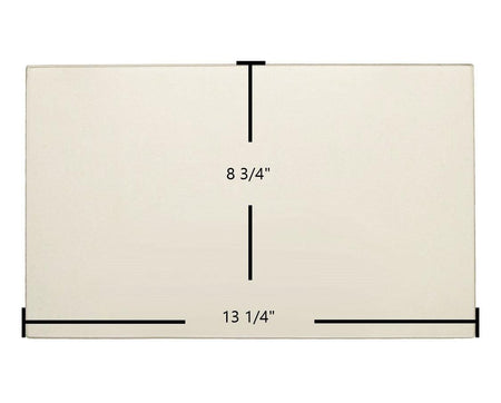 Breckwell SPC4000 Door Glass Replacement – 13 1/4" x 8 3/4" High-Temperature Ceramic Glass Panel (893134) - Total Hearth