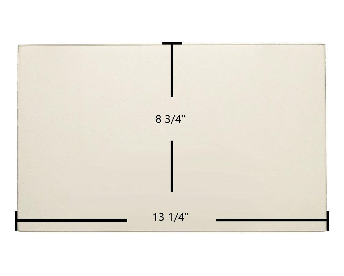 Breckwell P22, SP22 Maverick, P4000, Big E P1000 PNCA Door Glass Replacement – 13 1/4" x 8 1/4" High-Temperature Ceramic Glass Panel (C-D-031) - Total Hearth