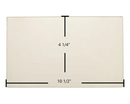 Breckwell P24I, Cadet P26, P32-I Cadet Door Glass Replacement – 10 1/2" x 4 1/4" High-Temperature Ceramic Glass Panel (892614) - Total Hearth