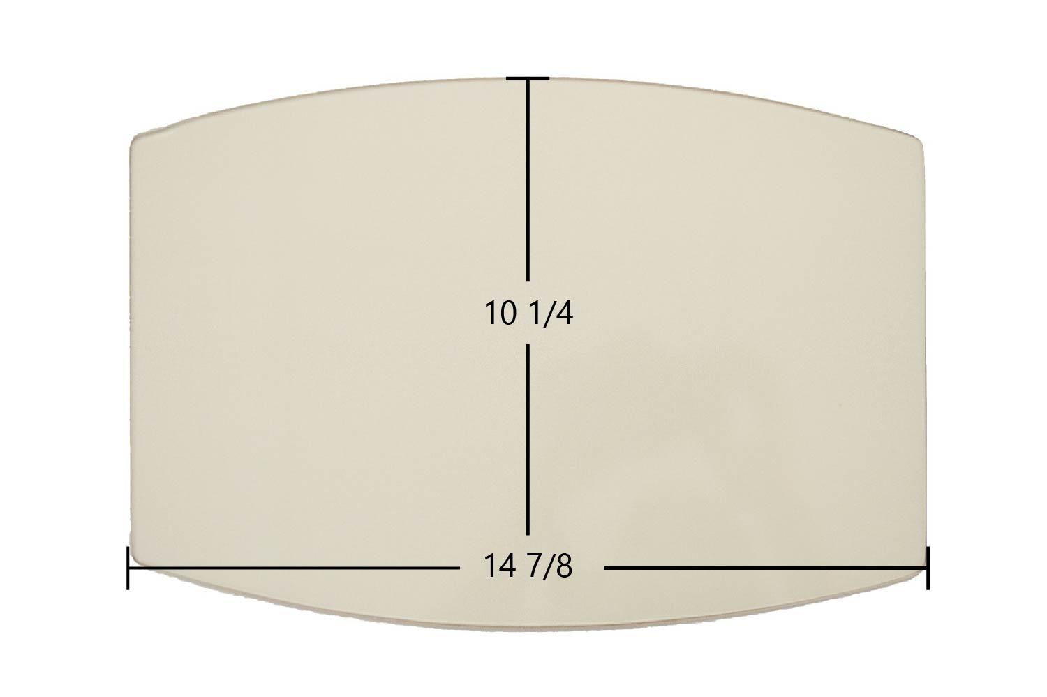 Breckwell P24FS, P24 Blazer, P24FS Blazer Door Glass Replacement – 14 7/8" x 10 1/4" Archtop & Archbottom High-Temperature Ceramic Glass Panel (C-D-030) - Total Hearth