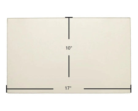 Breckwell SW1.2, SW2.0, SW2.5 Door Glass Replacement – 17" x 10" High-Temperature Ceramic Glass Panel (893145) - Total Hearth