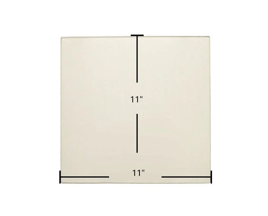 Breckwell SP2047 Upper Door Glass Replacement – 11" x 11" High-Temperature Ceramic Glass Panel (892965) - Total Hearth