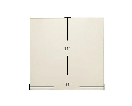 Breckwell SP2047 Upper Door Glass Replacement – 11" x 11" High-Temperature Ceramic Glass Panel (892965) - Total Hearth