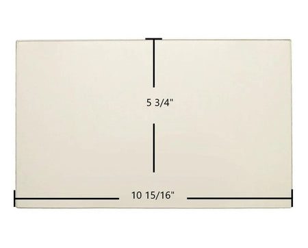 Breckwell SP2047 Lower Door Glass Replacement – 10 15/16" x 5 3/4" High-Temperature Ceramic Glass Panel (892961) - Total Hearth