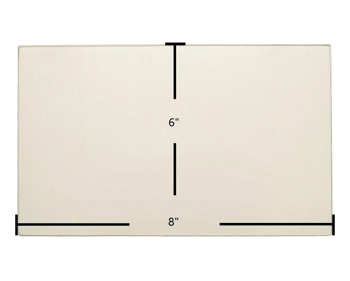 Brunco HearthGlow Rectangle Replacement Glass – 8" x 6" (Part #1B5255-R) - Total Hearth