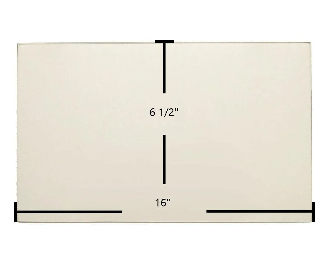 Brunco Firelite, Blazer I, Blazer II Door Glass Replacement – 16" x 6 1/2" High-Temperature Ceramic Glass Panel (1B5285) - Total Hearth
