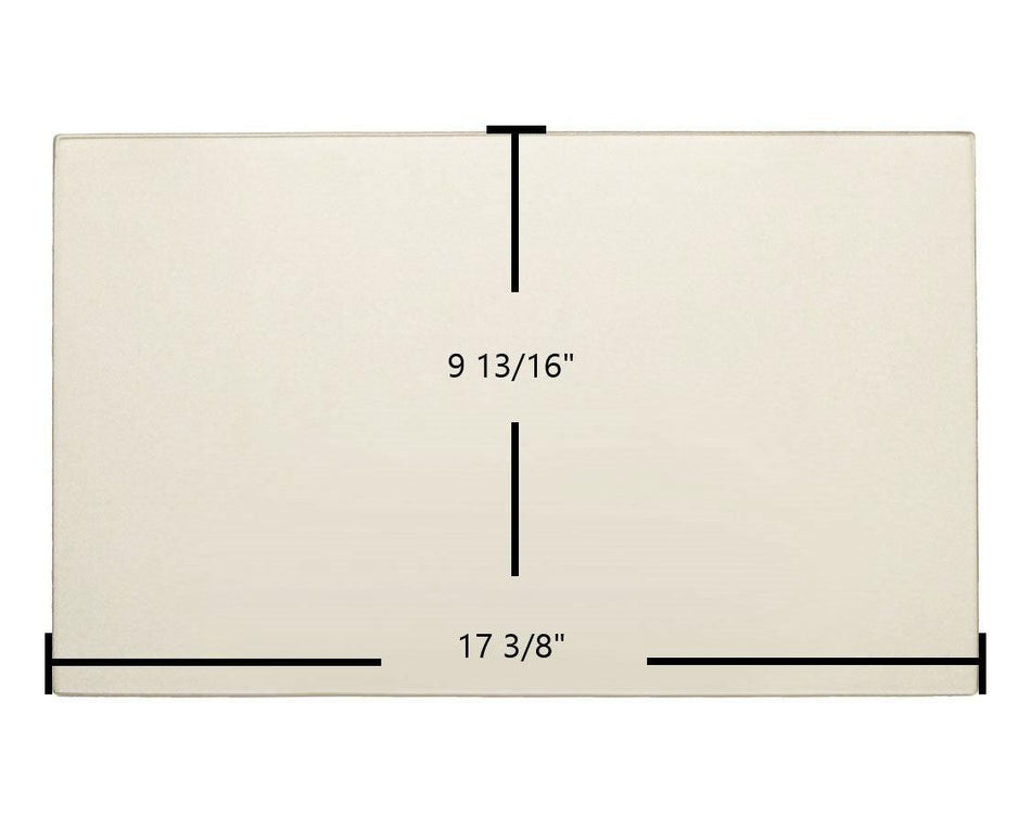 Buck Stove Little Buck 26000-C, 27000, 28000 Big Buck Door Glass Replacement – 17 3/8" x 9 13/16" High-Temperature Ceramic Glass Panel (PGRG6364) - Total Hearth