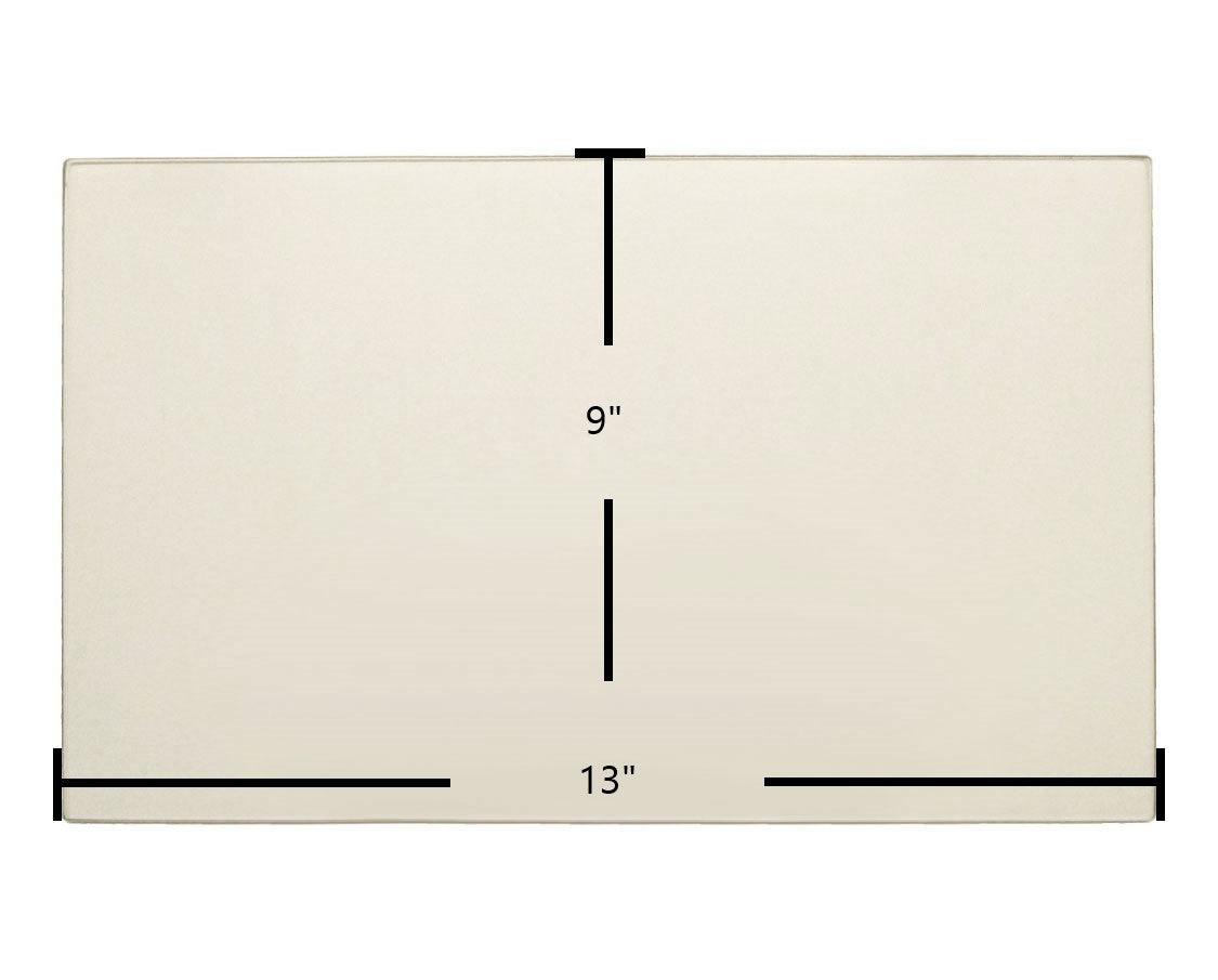 Buck Carolina II Door Glass Replacement – 13" x 9" High-Temperature Ceramic Glass Panel (PGBC378) - Total Hearth