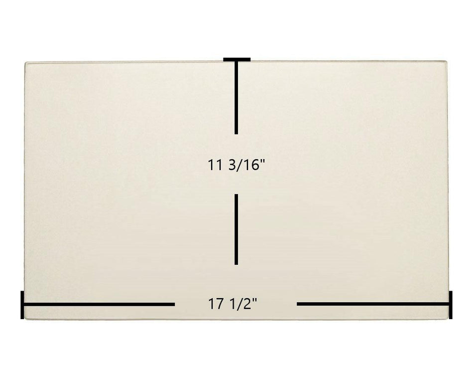 Buck Stove Carolina 1 Large Door Glass Replacement – 17 1/2" x 11 3/16" High-Temperature Ceramic Glass Panel (PGBC377LG) - Total Hearth