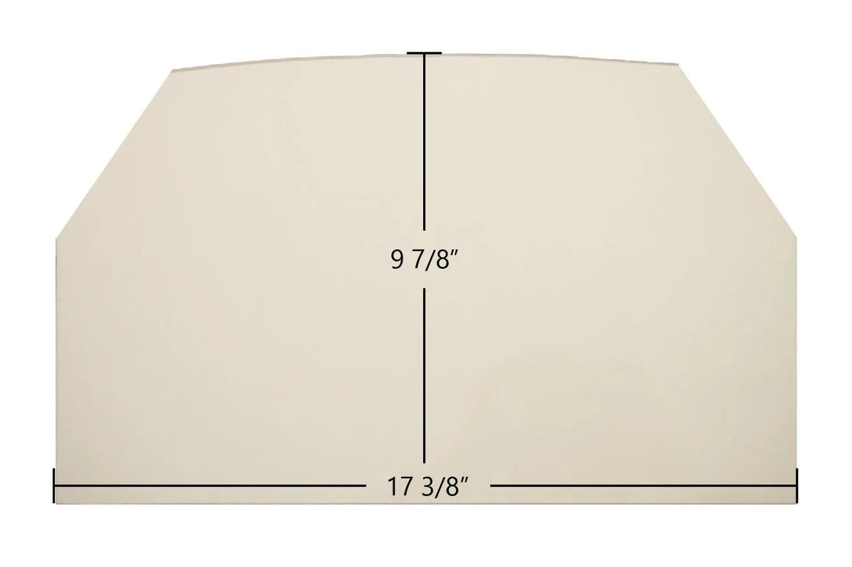 Buck 26000-C, 27000-C Archtop Door Glass Replacement – 17 3/8" x 9 7/8" High-Temperature Ceramic Glass Panel (Buck26000-CArch) - Total Hearth