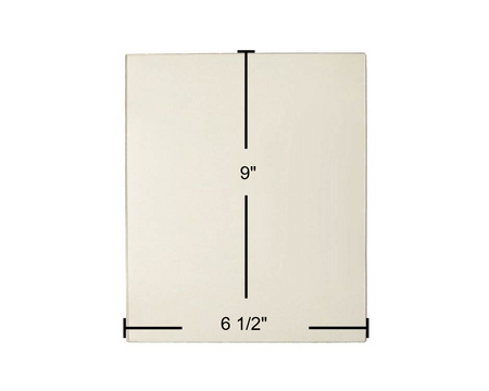 Country Flame ceramic glass panel measuring 9" x 6 1/2"