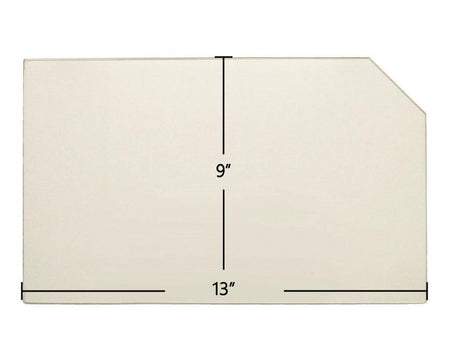 Carolina II Woodstove Door Glass Replacement – 9" x 13" High-Temperature Ceramic Glass Panel with Corner Cut (CarCornerCut) - Total Hearth