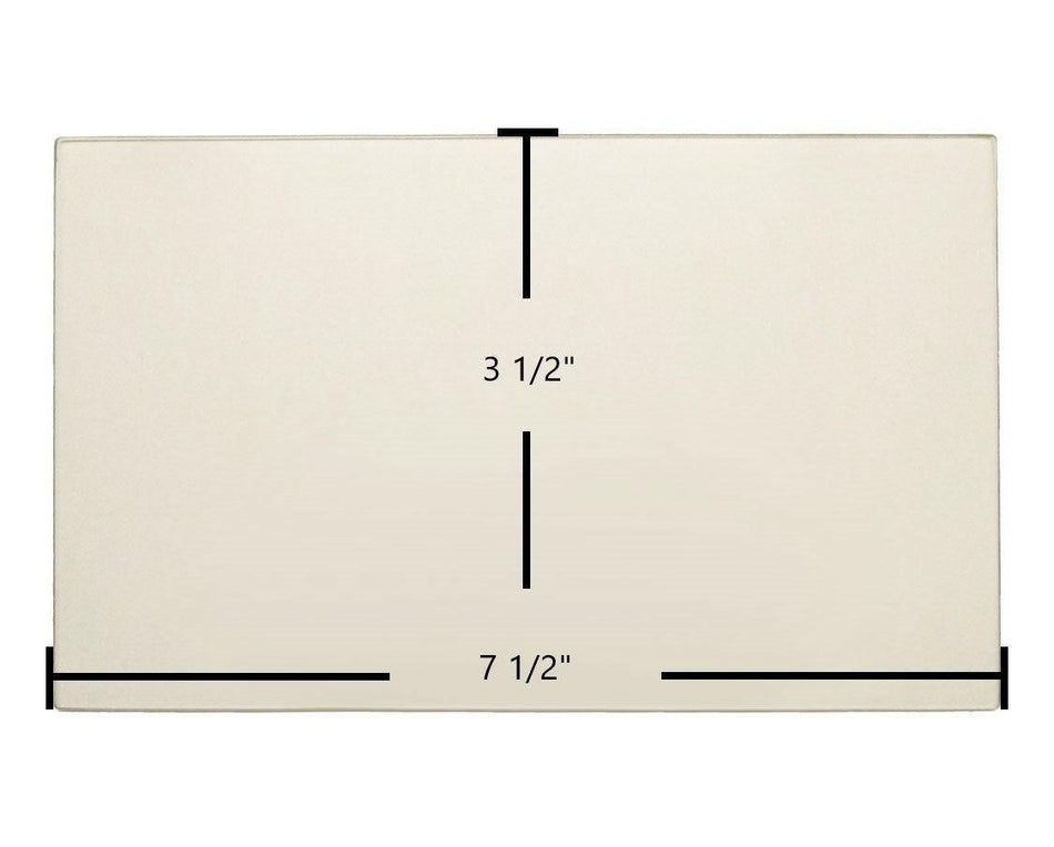 Consolidated Dutchwest FA224ACL / Federal Box Stove 207CL–209CL Small Convection Glass – 7 1/2" x 3 1/2" (Part #700-1106) - Total Hearth