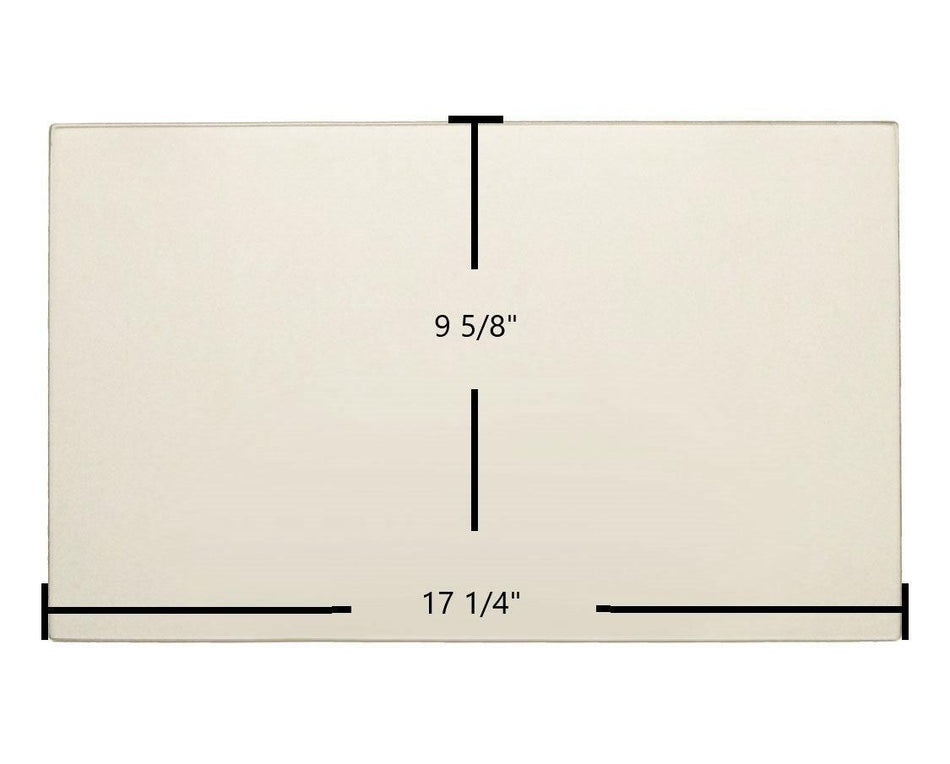 Consolidated Dutchwest Steel 300007 / 270007 Ceramic Glass Panel – 17 1/4" x 9 5/8" (Part #S31141) - Total Hearth