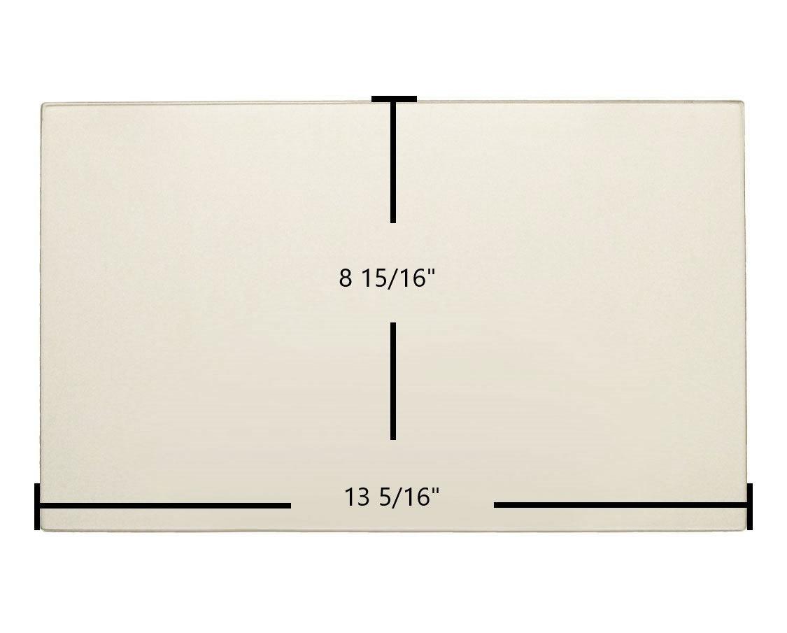 Century S245E Door Glass – 13 5/16" x 8 15/16" High-Temperature Ceramic Glass Panel (SE63308) - Total Hearth