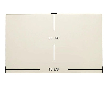 Century FW2600, FW3300 Door Glass – 15 3/8" x 11 1/4" High-Temperature Ceramic Glass Panel (SE54132) - Total Hearth