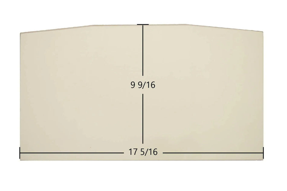 Century CW2500, CW2900, FW2700, FW3000 Series Archtop Door Glass – 17 5/16" x 9 9/16" High-Temperature Ceramic Glass Panel (SE63001) - Total Hearth