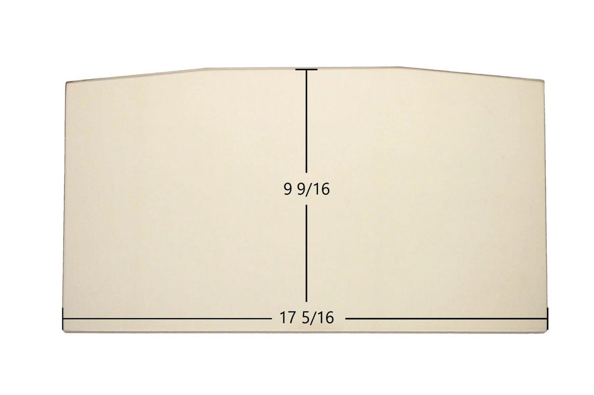 Century FW300010, Steel 224, Steel 30007 Archtop Door Glass – 17 5/16" x 9 9/16" High-Temperature Ceramic Glass Panel (S31141-1) - Total Hearth