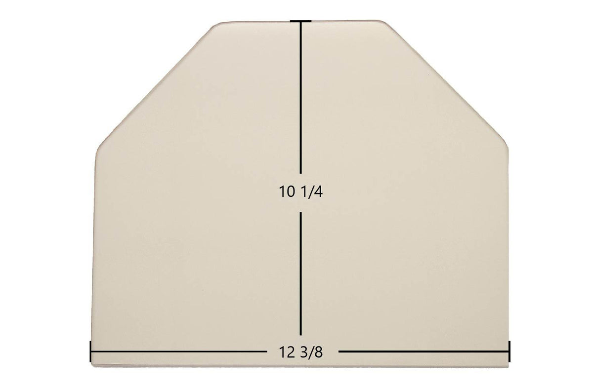 Consolidated Dutchwest Large #2461 Archtop Ceramic Glass Panel – 12 3/8" x 10 1/4" (Part #700-1132) - Total Hearth