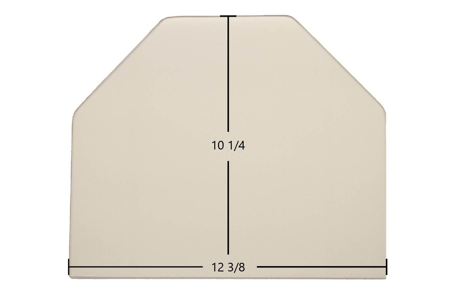 Consolidated Dutchwest Large #2461 Archtop Ceramic Glass Panel – 12 3/8" x 10 1/4" (Part #700-1132) - Total Hearth