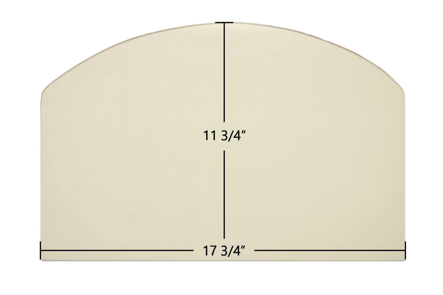 Consolidated Dutchwest Large #2479 Non-Cat Archtop Ceramic Glass Panel – 17 3/4" x 11 3/4" (Part #3000-2157) - Total Hearth
