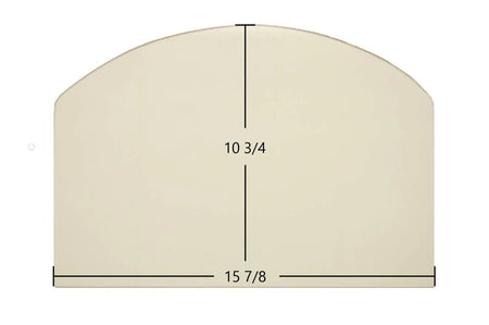 Consolidated Dutchwest Medium #2478 Non-Cat Archtop Ceramic Glass Panel – 15 7/8" x 10 3/4" (Part #3000-2097) - Total Hearth
