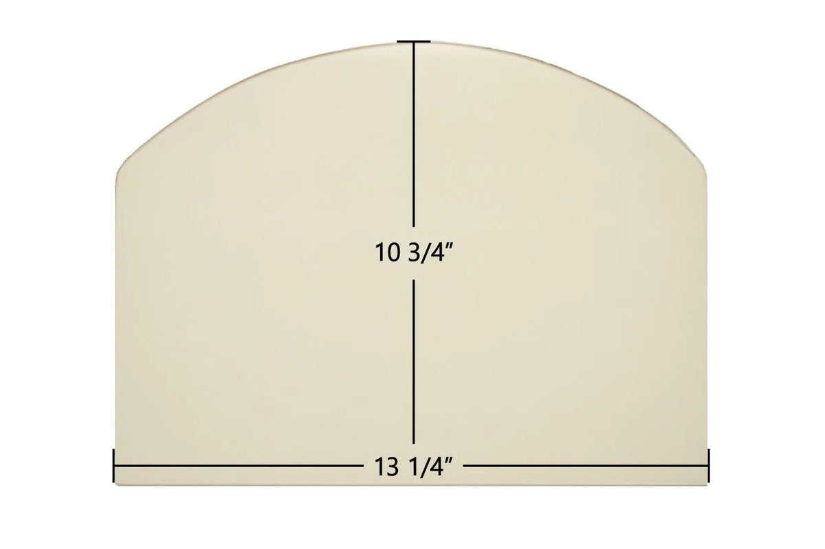 Consolidated Dutchwest Small #2477 Non-Cat Archtop Ceramic Glass Panel – 13 1/4" x 10 3/4" (Part #3000-2156) - Total Hearth