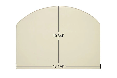 Consolidated Dutchwest Small #2477 Non-Cat Archtop Ceramic Glass Panel – 13 1/4" x 10 3/4" (Part #3000-2156) - Total Hearth