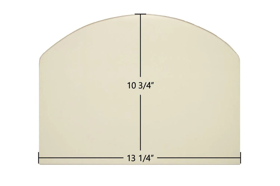 Consolidated Dutchwest Small #2477 Non-Cat Archtop Ceramic Glass Panel – 13 1/4" x 10 3/4" (Part #3000-2156) - Total Hearth