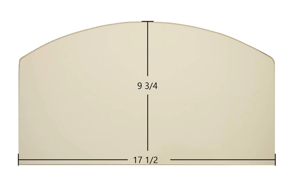 Consolidated Dutchwest Windsor Large Steel WR2000L02 Archtop Ceramic Glass Panel – 17 1/2" x 9 3/4" (Part #S31141-2) - Total Hearth