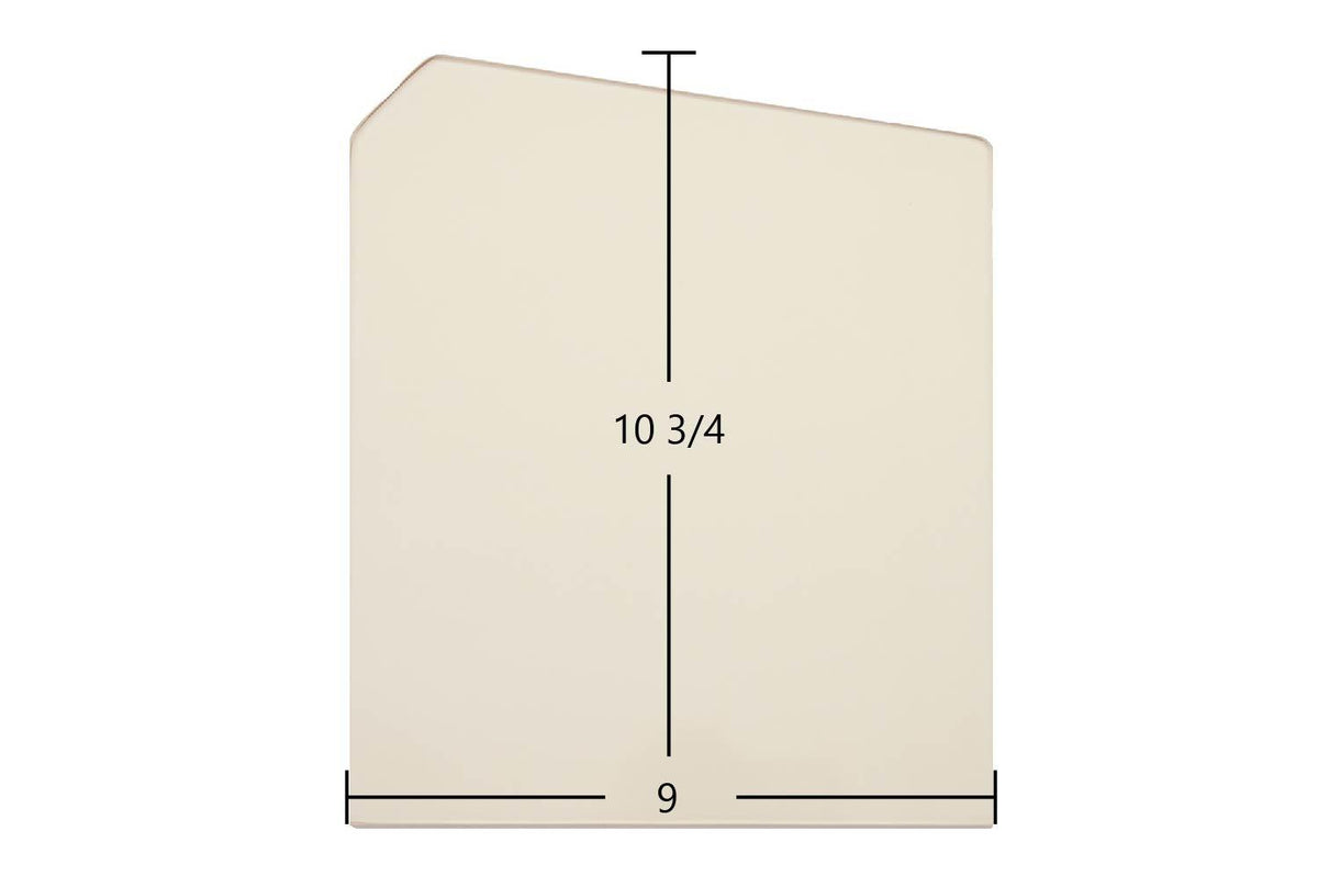 Country Flame B / E1 / M Double Door Ceramic Glass Panel – 9" x 10 3/4" (Part #7P386CF) - Total Hearth