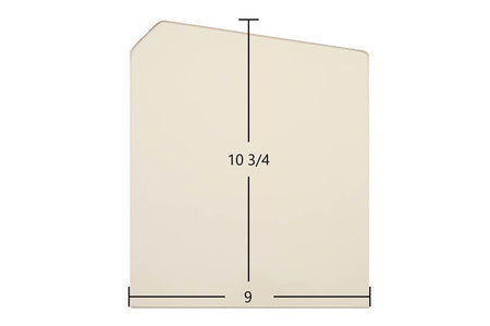 Country Flame B / E1 / M Double Door Ceramic Glass Panel – 9" x 10 3/4" (Part #7P386CF) - Total Hearth