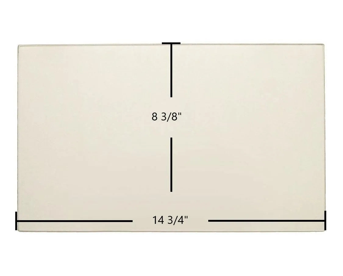Country Comfort CC200 Ceramic Glass Panel – 14 3/4" x 8 3/8" (Part #CC1434x838) - Total Hearth