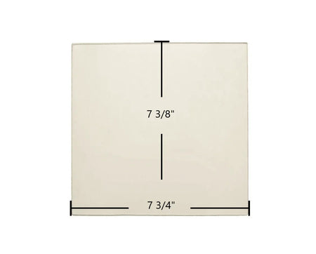 Country Flame Double Door Ceramic Glass Panel – 7 3/4" x 7 3/8" (Part #7P384CF-RL) - Total Hearth