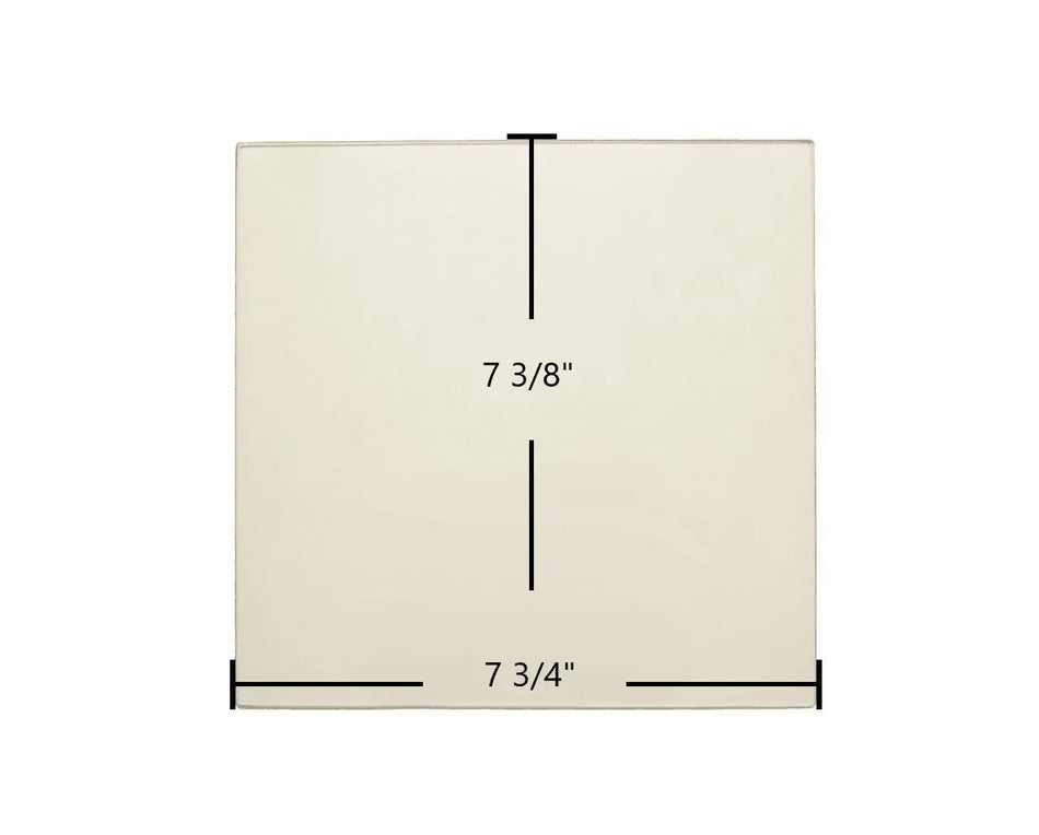 Country Flame Double Door Ceramic Glass Panel – 7 3/4" x 7 3/8" (Part #7P384CF-RL) - Total Hearth