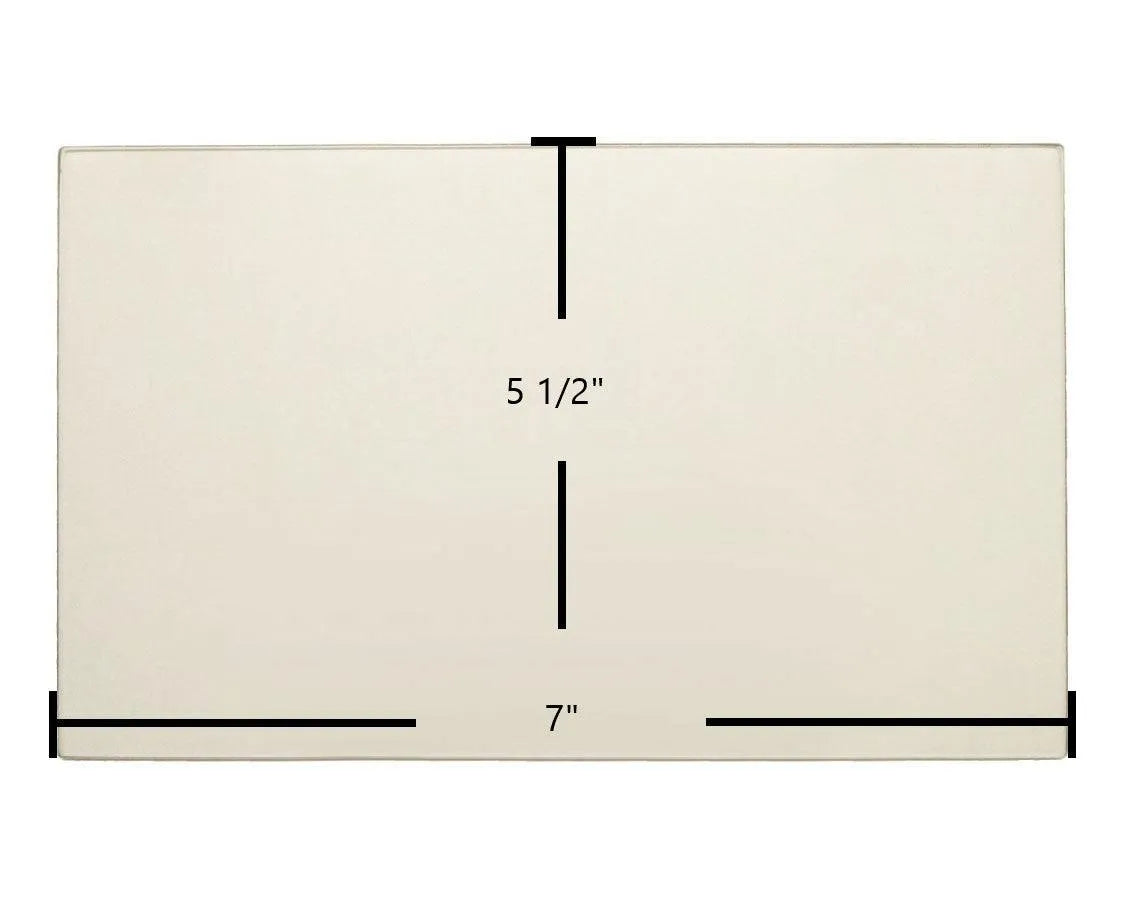Country Flame Double Door Ceramic Glass Panel – 5 1/2" x 7" (Part #7P384CF-RL) - Total Hearth