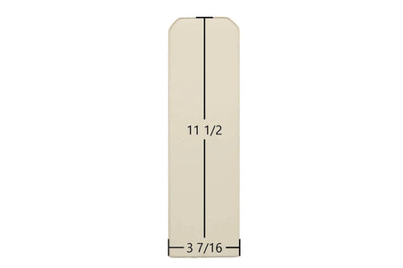 Country Flame BBF, Crossfire, Ovation, Harvester, O2, OV2CBF Side Glass – 3 7/16" x 11 1/2" (Part #7P054CF) - Total Hearth