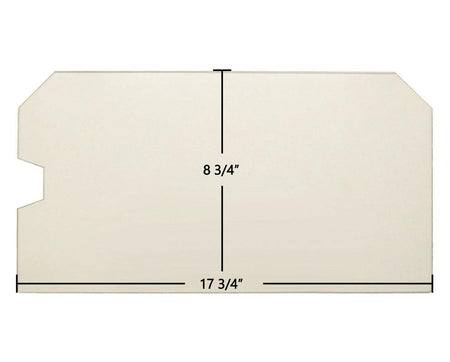 Country Performer C210 / CA210 & Striker C160 / CA160 / S / SA / SS / ST 210 Ceramic Glass Panel – 17 3/4" x 8 3/4" with Squared Notch (Part #H3017) - Total Hearth