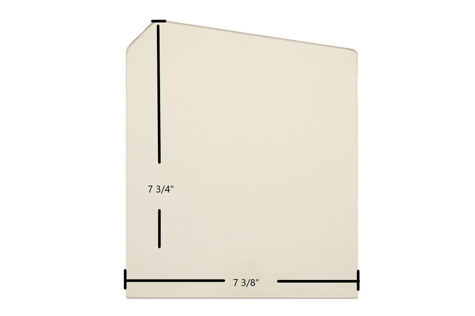Country Flame Small Double Door Ceramic Glass Panel – 7 3/8" x 7 3/4" (Part #CFDD) - Total Hearth