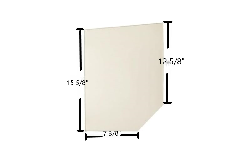 Country Flame FPD 400 Double Door Ceramic Glass Panel – 11 5/8" x 15 5/8" (Part #7P332CF) - Total Hearth