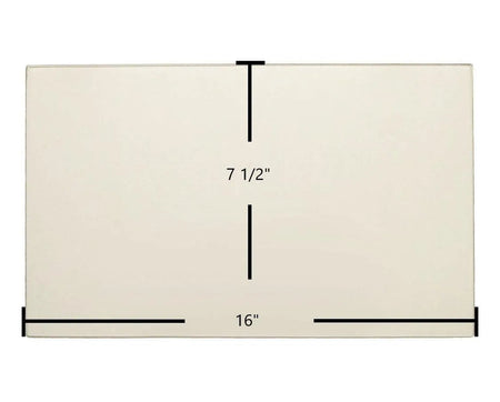 Craft 4830 Ceramic Glass Panel – 16" x 7 1/2" (Part #7C4830) - Total Hearth