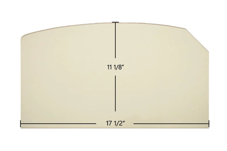 Craft 4832 Archtop Ceramic Glass Panel – 17 1/2" x 11 1/8" (Part #4832) - Total Hearth