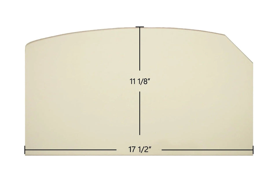 Craft 4832 Archtop Ceramic Glass Panel – 17 1/2" x 11 1/8" (Part #4832) - Total Hearth
