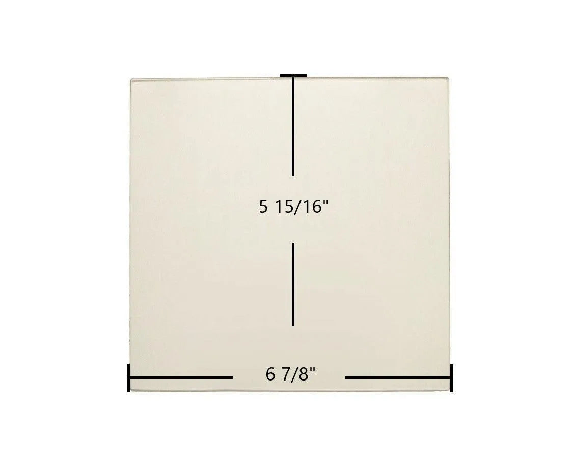 Dovre 2000 Standard Small Ceramic Glass Panel – 6 7/8" x 5 15/16" - Total Hearth