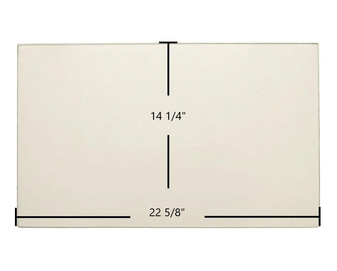 Dovre 2150, 2150 Insert, 2100 Ceramic Glass Panel – 22 5/8" x 14 1/4" Replacement - Total Hearth
